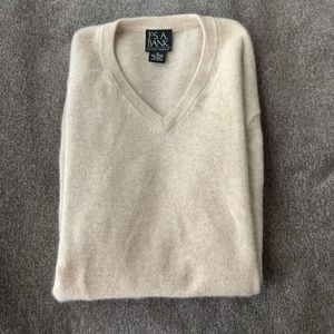 Jos. A. Bank Cream Cashmere Sweater
